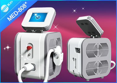 Portabel 808 nm Diode Laser Hair Removal peralatan, 808nm 600w dioda laser 14 * 14mm2