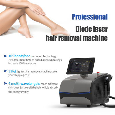 Wifi Support Diode Laser Hair Machine 3 Panjang Gelombang 808 755 1064 Untuk Klinik