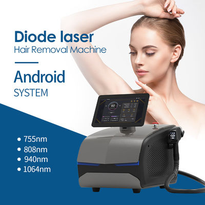 Medical Ce Triple Waves 808nm Diode Laser Machine 13.3&quot; Android Screen