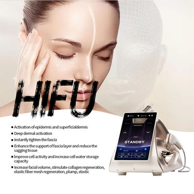 Komersial 7d Ultrasound Hifu Beauty Machine 24 Array Output Efisiensi Maksimum