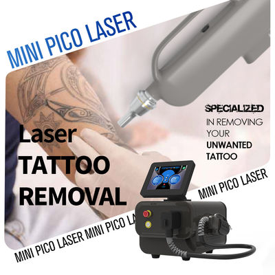 Mesin Penghapusan Tato Portable Q Switch ND YAG Laser Mini Pico