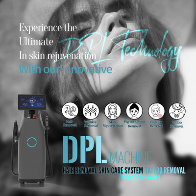 2 In 1 DPL Mesin Fotofacial Peremajaan Kulit ND YAG Laser Penghapusan Tato