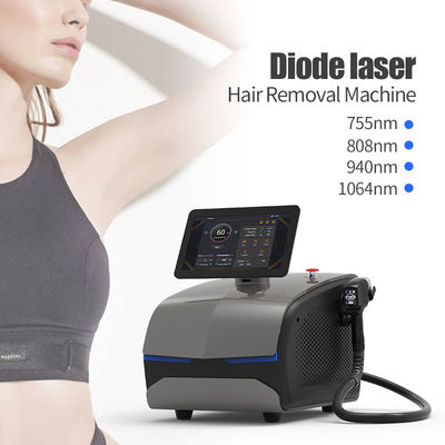 Portable 808nm Diode Laser Hair Removal Machine Daya Tinggi Dengan Ukuran Spot Mini