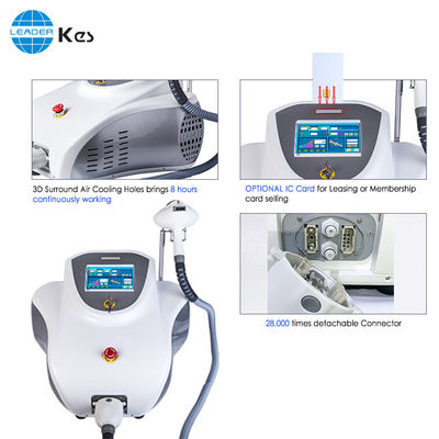 Intense Pulse Cahaya Portabel Hair Removal mesin 640-1200nm Wavelength