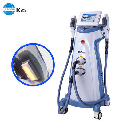 Multifungsi Vertikal E Light IPL RF Machine Untuk Penghapusan Kerut / Peremajaan Kulit