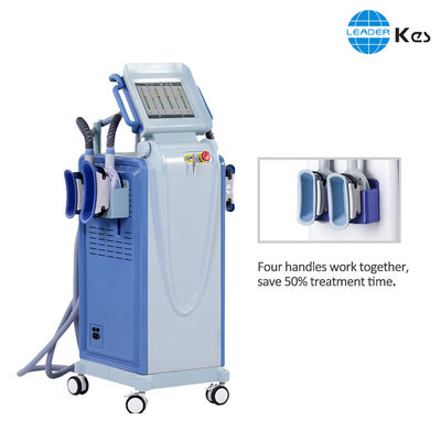 4 Pegang Mesin Cryolipolysis, Mesin Lemak Pembekuan Berat Badan