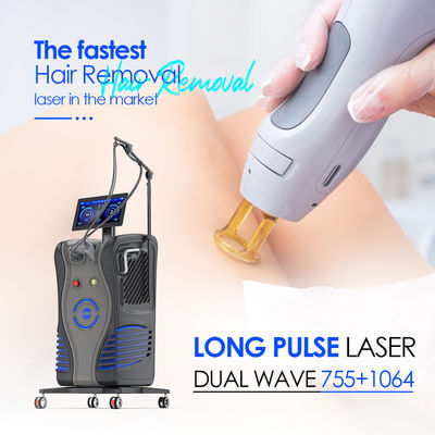 Grosir Alex Laser 755 1064NM Penghapusan Rambut ND YAG Laser Machine