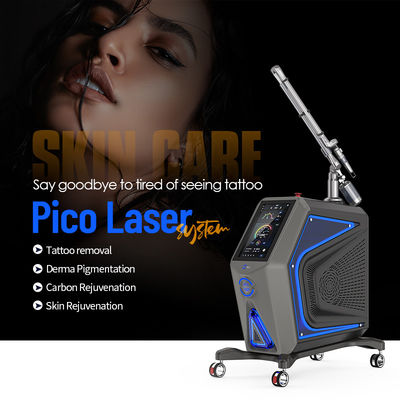 Pico Laser Mesin Penghapusan Tato Q Switch Nd Yag Energi Tinggi
