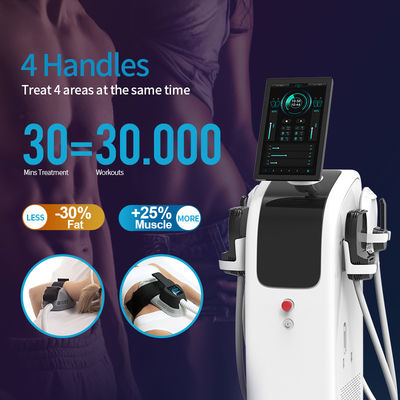 4 Handpiece EMS Sculpting Machine Untuk Meningkatkan Hasil Ketahanan Otot