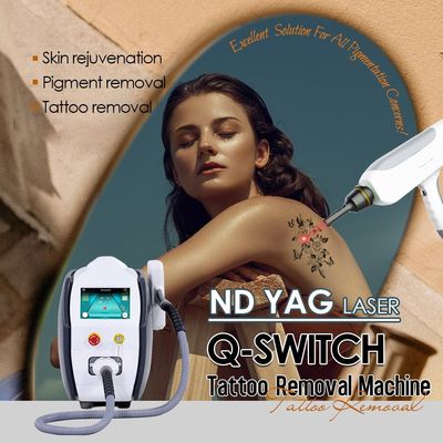 Q Switch ND YAG Laser Tattoo Removal Device 3 Jenis Pengelupasan Karbon