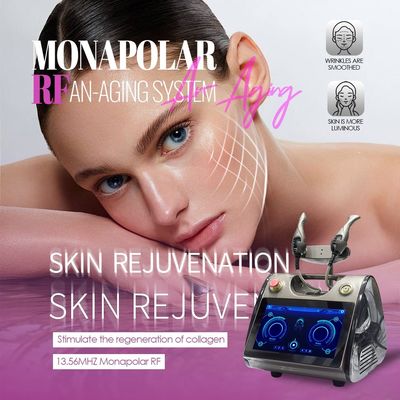 RF Skin Tightening Machine 2 Handpieces 13Mhz RF Frekuensi Mesin kecantikan