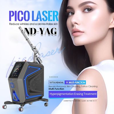 Penghapusan Pigmentasi Daya Besar Pico Laser 1064 Nm 532Nm Real Spots