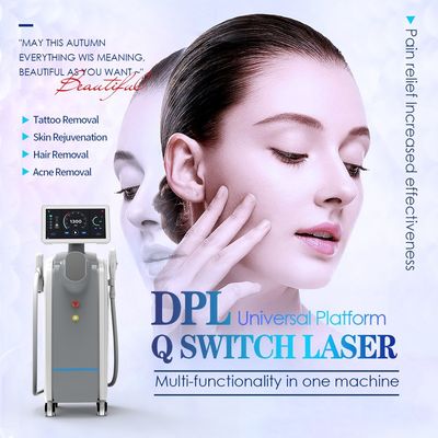 2 In 1 Mesin Kecantikan Kulit Multifunction DPL System Dan Nd Yag Laser Handpiece