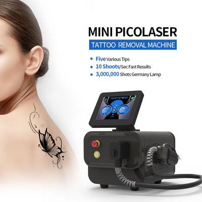 Peralatan Penghapusan Tato Laser Double Rods φ7 φ8 dengan pendingin air dan sistem pendingin radiator kembar